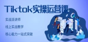 TikTok实操运营课，手把手账号实战，适合零基础Tiktok新人