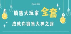 销售大玩家全套课程，人人都能是销冠，成就你营销大神之路