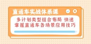 直通车实战体系课：多计划类型组合布局 快速掌握直通车各场景应用技巧