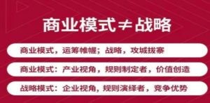 《新商业模式与利润增长》好的商业模式让你持续赚钱 实战+落地+系统课程