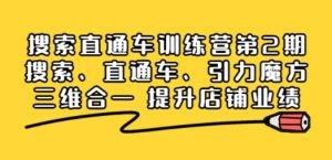 搜索直通车训练营第2期：搜索、直通车、引力魔方三维合一 提升店铺业绩