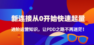 新连接从0开始快速起量：进阶运营知识，让PDD之路不再迷茫