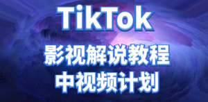 TikTok影视解说、中视频教程，比国内的中视频计划收益高