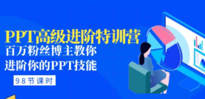 PPT高级进阶特训营：百万粉丝博主教你进阶你的PPT技能(98节课程+PPT素材包)