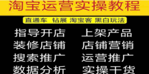 2023淘宝开店教程0基础到高级全套视频网店电商运营培训教学课程（2月更新） ...