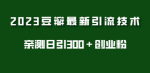 2023豆瓣引流最新玩法，实测日引流创业粉300＋（7节视频课）