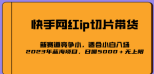 2023爆火的快手网红IP切片，号称日佣5000＋的蓝海项目，二驴的独家授权