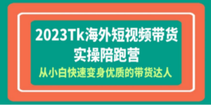 2023-Tk海外短视频带货-实操陪跑营，从小白快速变身优质的带货达人