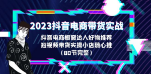 2023抖音电商带货实战，橱窗达人好物推荐，实操小店随心推（80节完整）