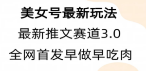 全新模式，全网首发，亲测三个视频涨粉6w【附带教程和素材】