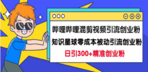 哔哩哔哩混剪视频引流创业粉日引300+知识星球零成本被动引流创业粉一天300+ ...