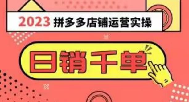 2023拼多多运营实操揭秘：每天30分钟日销1000＋，爆款选品技巧大全（10节课） ...