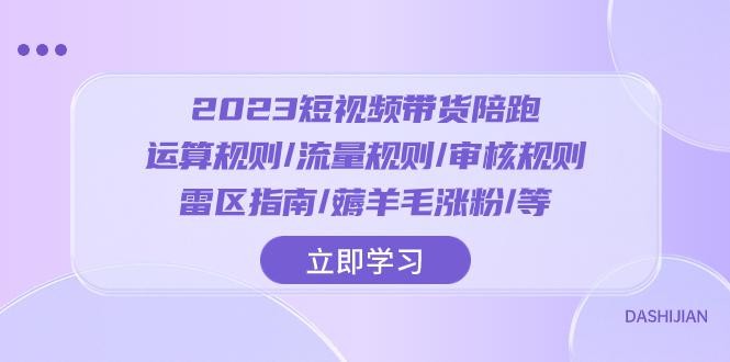 2023短视频带货陪跑训练营：运算规则/流量规则/审核规则/雷区指南/薅羊毛涨粉 ...