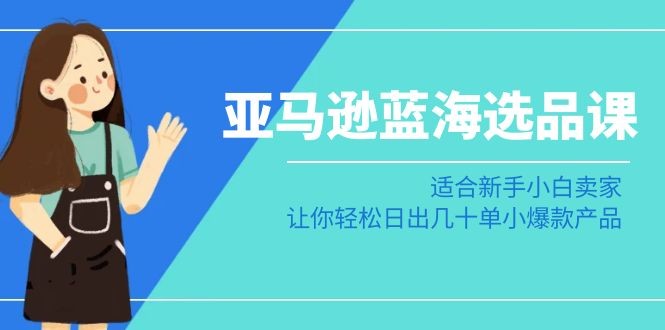 亚马逊运营蓝海选品课：适合新手小白卖家，让你轻松日出几十单小爆款产品 ...