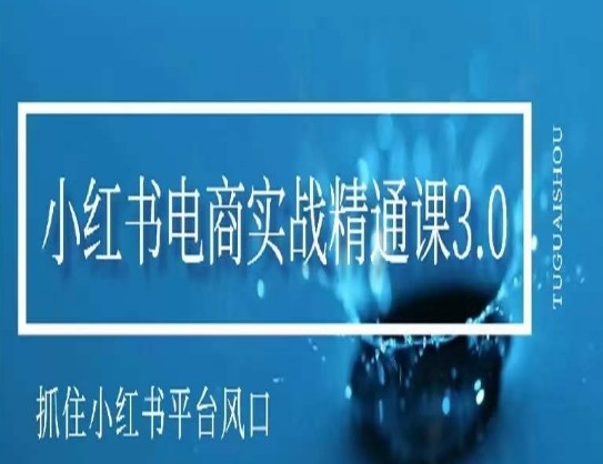 小红书电商实战课程，抓住小红书平台的风口，不错过有一个赚钱的机会