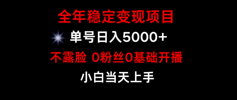 全年稳定变现，小游戏月入15w+项目，普通小白如何通过游戏直播改变命运