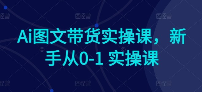 《AI赋能电商：新手快速上手图文带货实操指南》