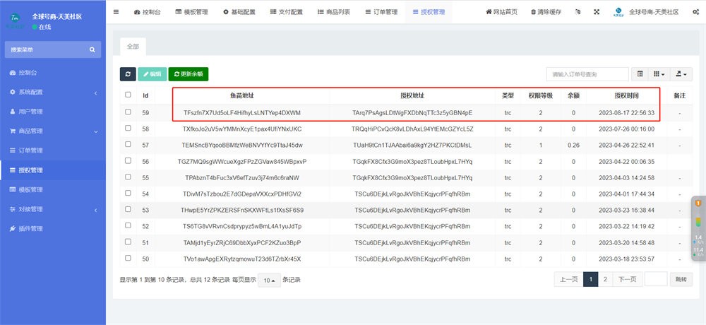 发卡商城授权盗U源码/账号转账多签授权PHP源码/trx多重签名授权盗U源码/修复部分小bug ... ... ... ... ...